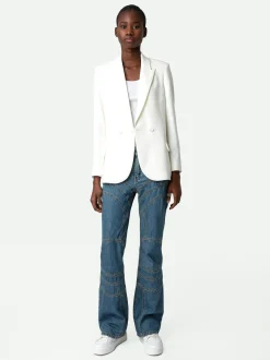 Besok Peace & Love Strass Blazer