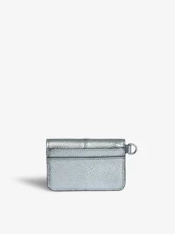 Borderline Pass Card Holder Preget Metallic