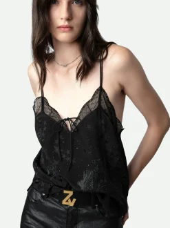 Camisole Capela Silk Rhinestones