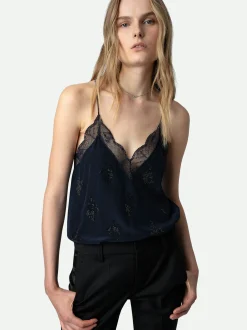 Christy Strass Silk Camisole