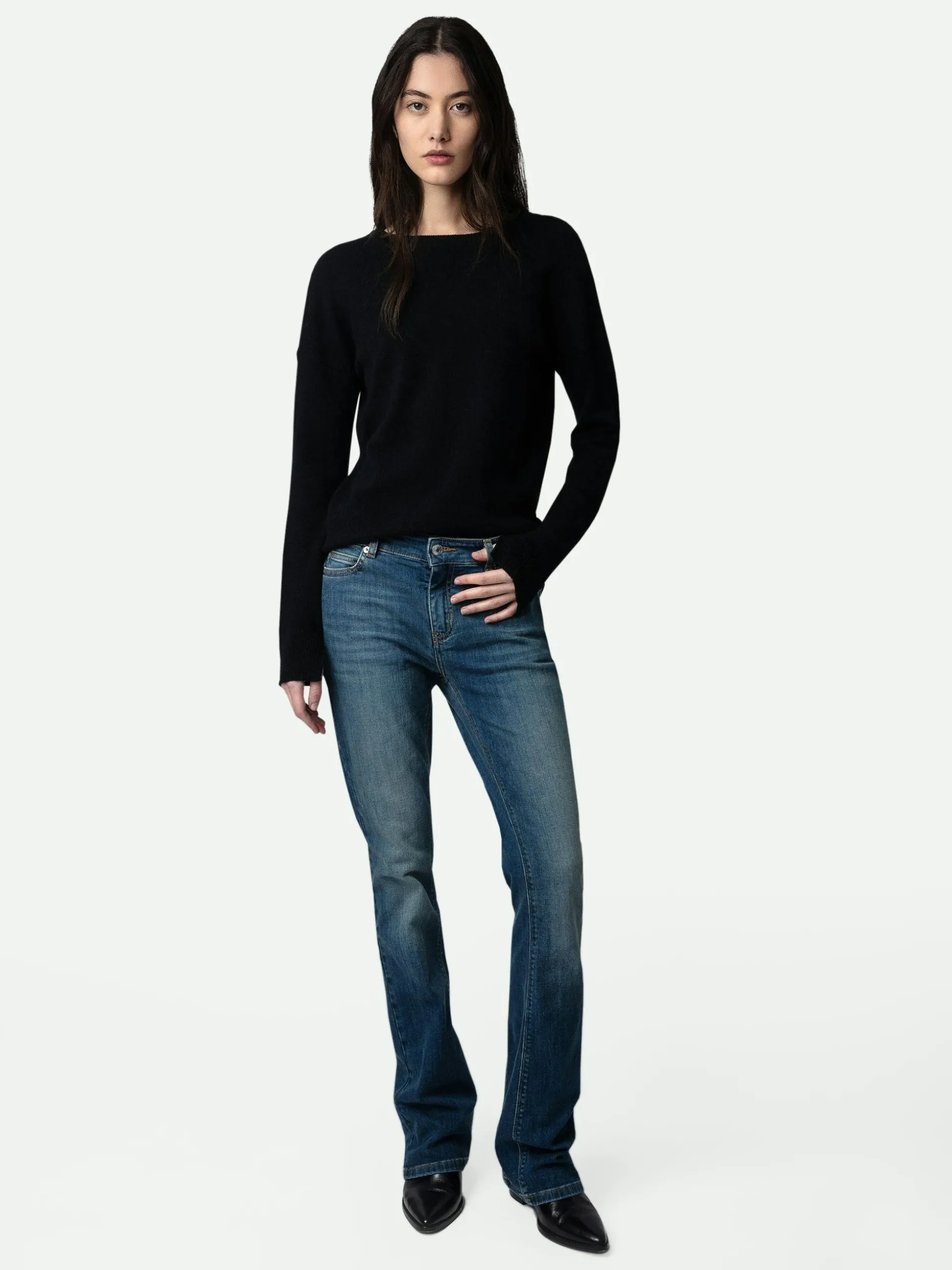 Cici Patch Genser 100% Cashmere