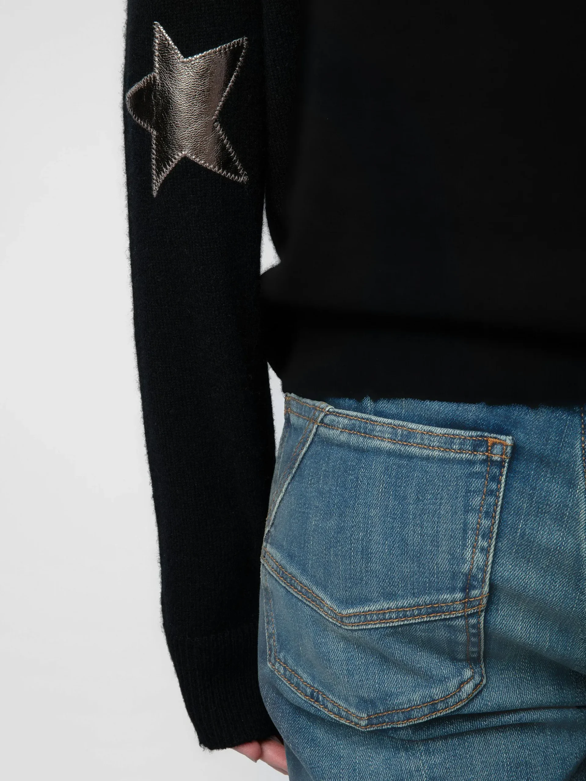 Cici Patch Genser 100% Cashmere