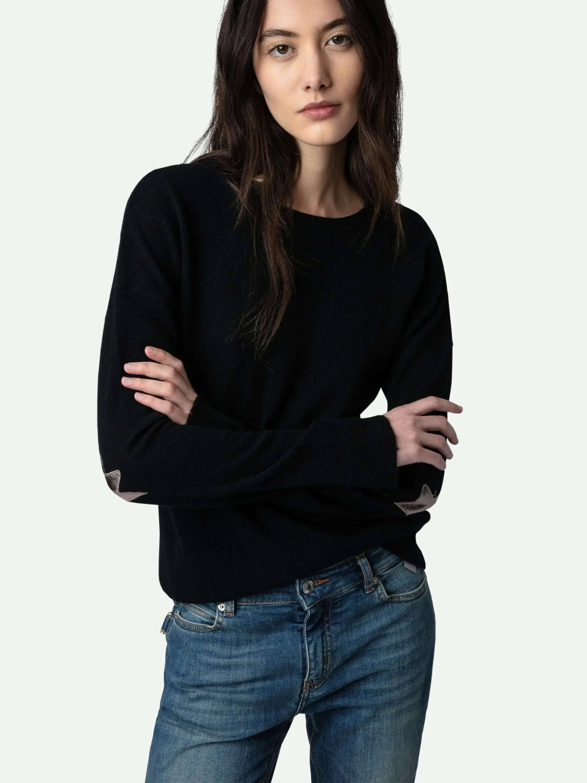 Cici Patch Genser 100% Cashmere