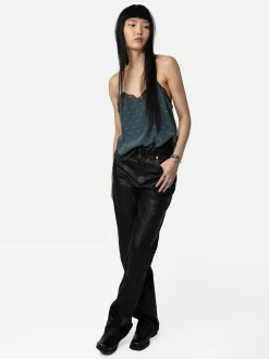 Claudy Silk Jacquard Camisole