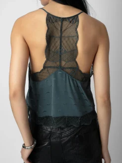 Claudy Silk Jacquard Camisole