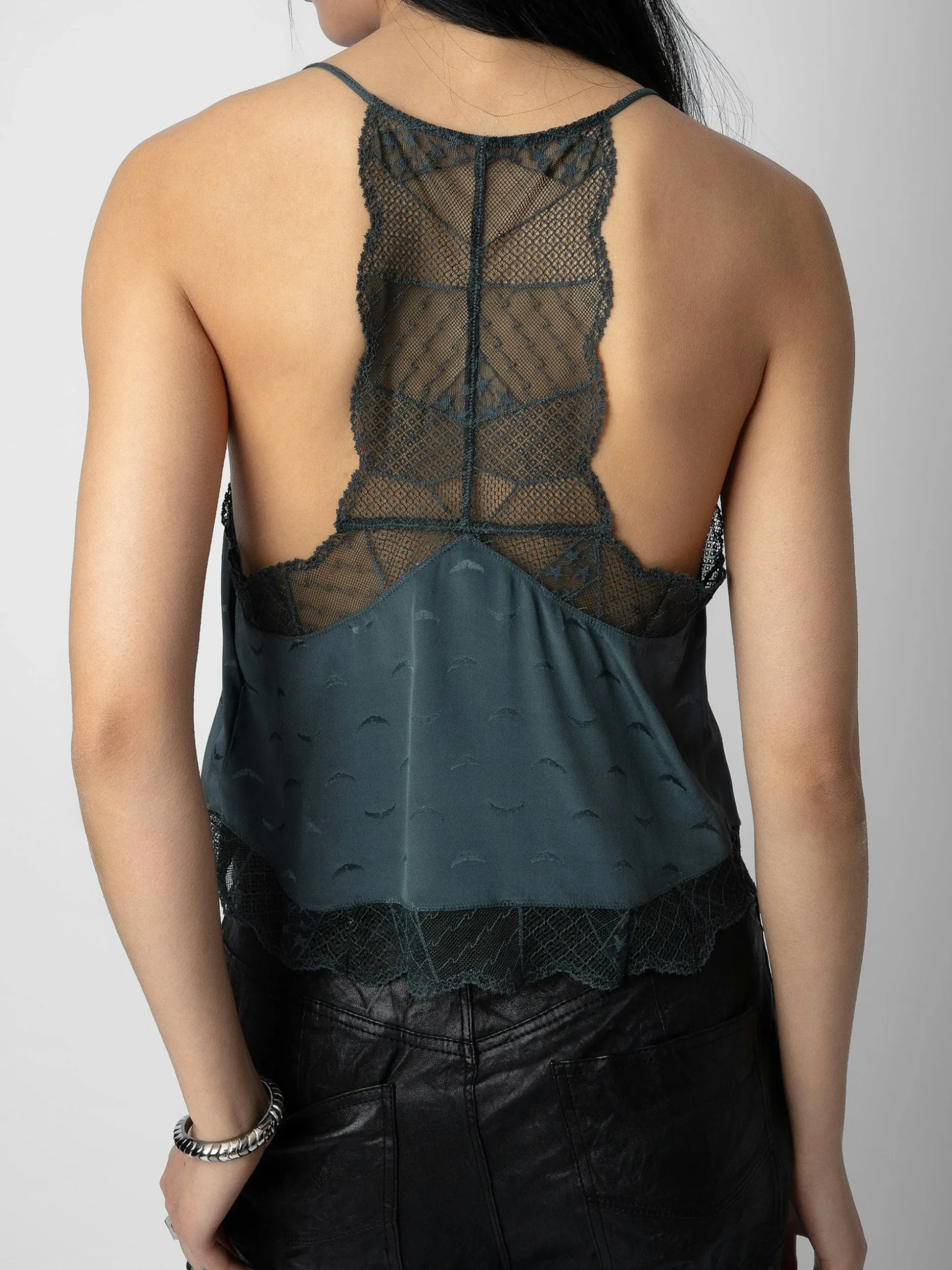 Claudy Silk Jacquard Camisole