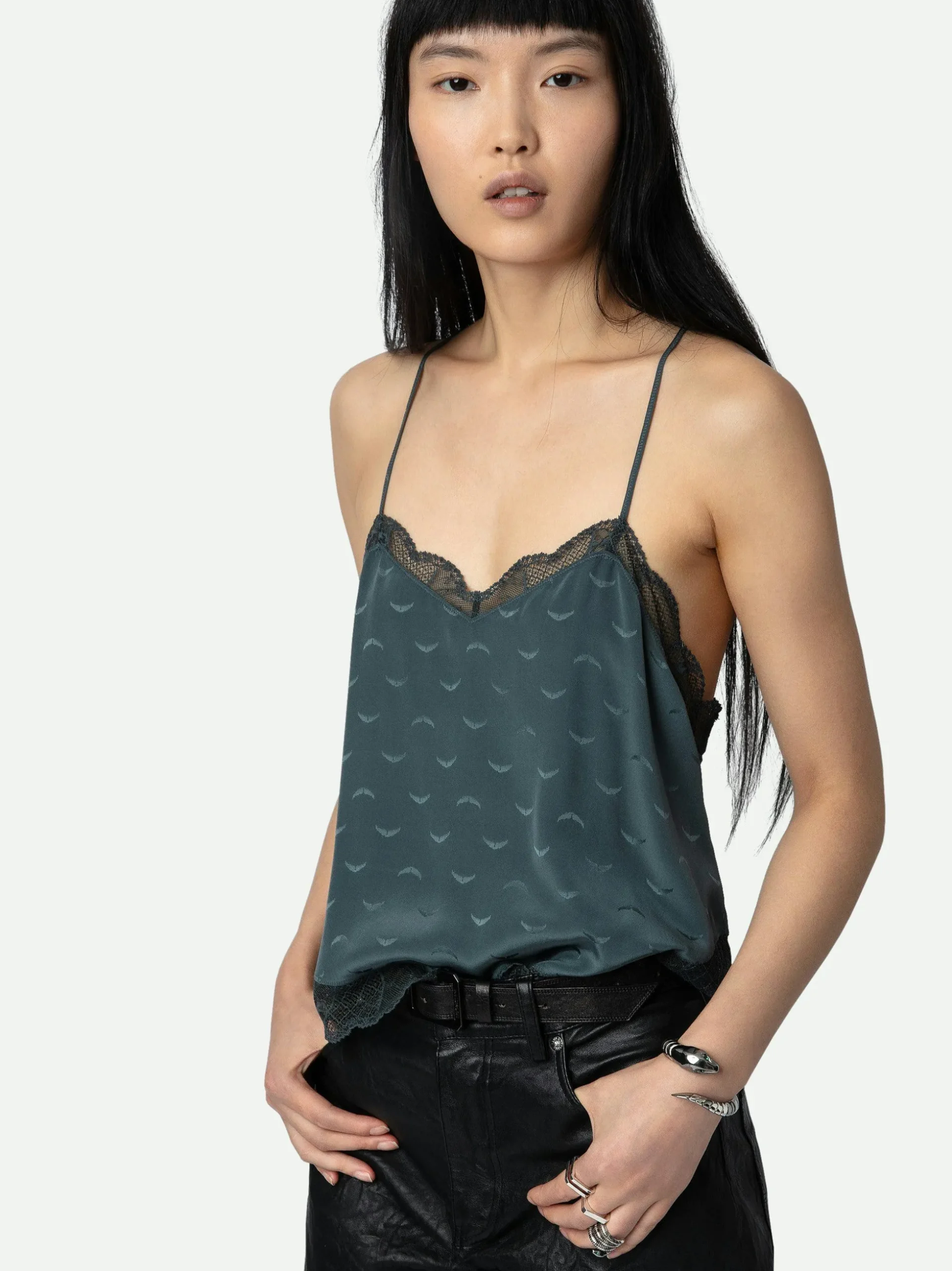 Claudy Silk Jacquard Camisole