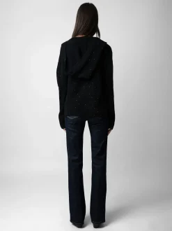 Cosany Rhinestone Cardigan 100% Cashmere
