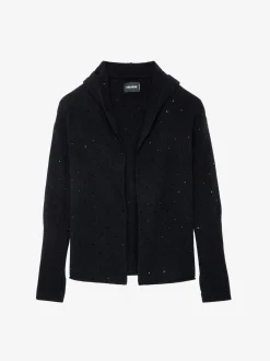 Cosany Rhinestone Cardigan 100% Cashmere