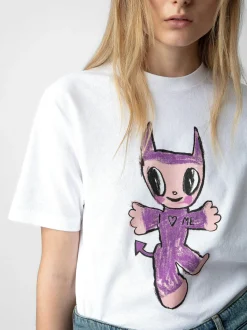 Edwin Devil Strass T-Skjorte