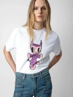 Edwin Devil Strass T-Skjorte