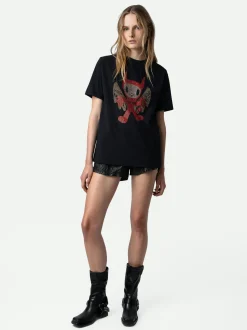 Edwin Devil Strass T-Skjorte