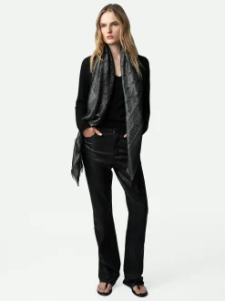 Glenn Rock Jacquard Metallisk Skjerf