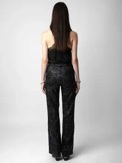 Glitter Velvet Piston Bukser