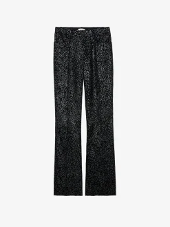 Glitter Velvet Piston Bukser