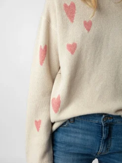Markus Heart Genser 100% Cashmere