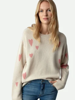 Markus Heart Genser 100% Cashmere