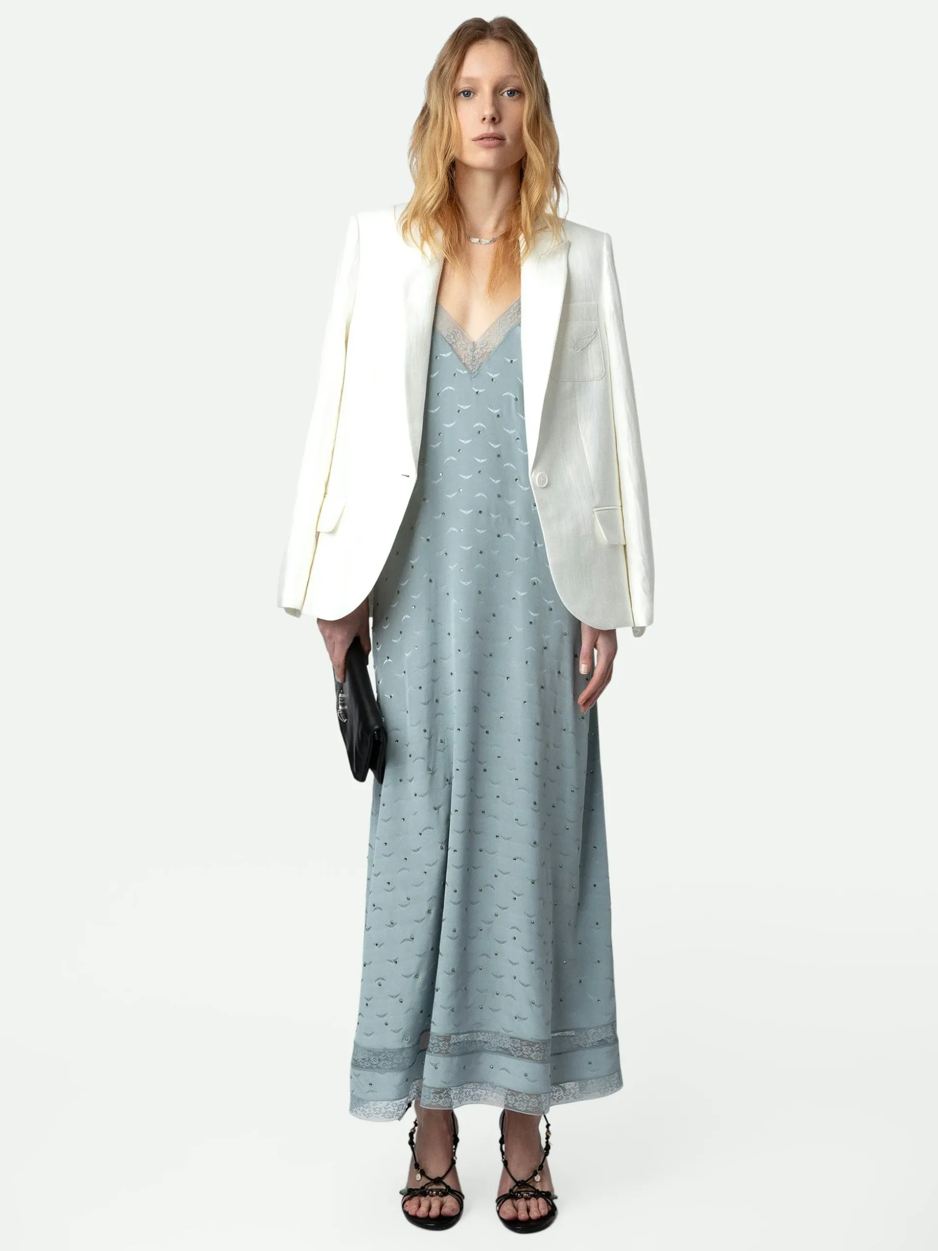 Reman Silk Jacquard Kjole