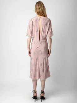Rey Silk Jacquard Kjole
