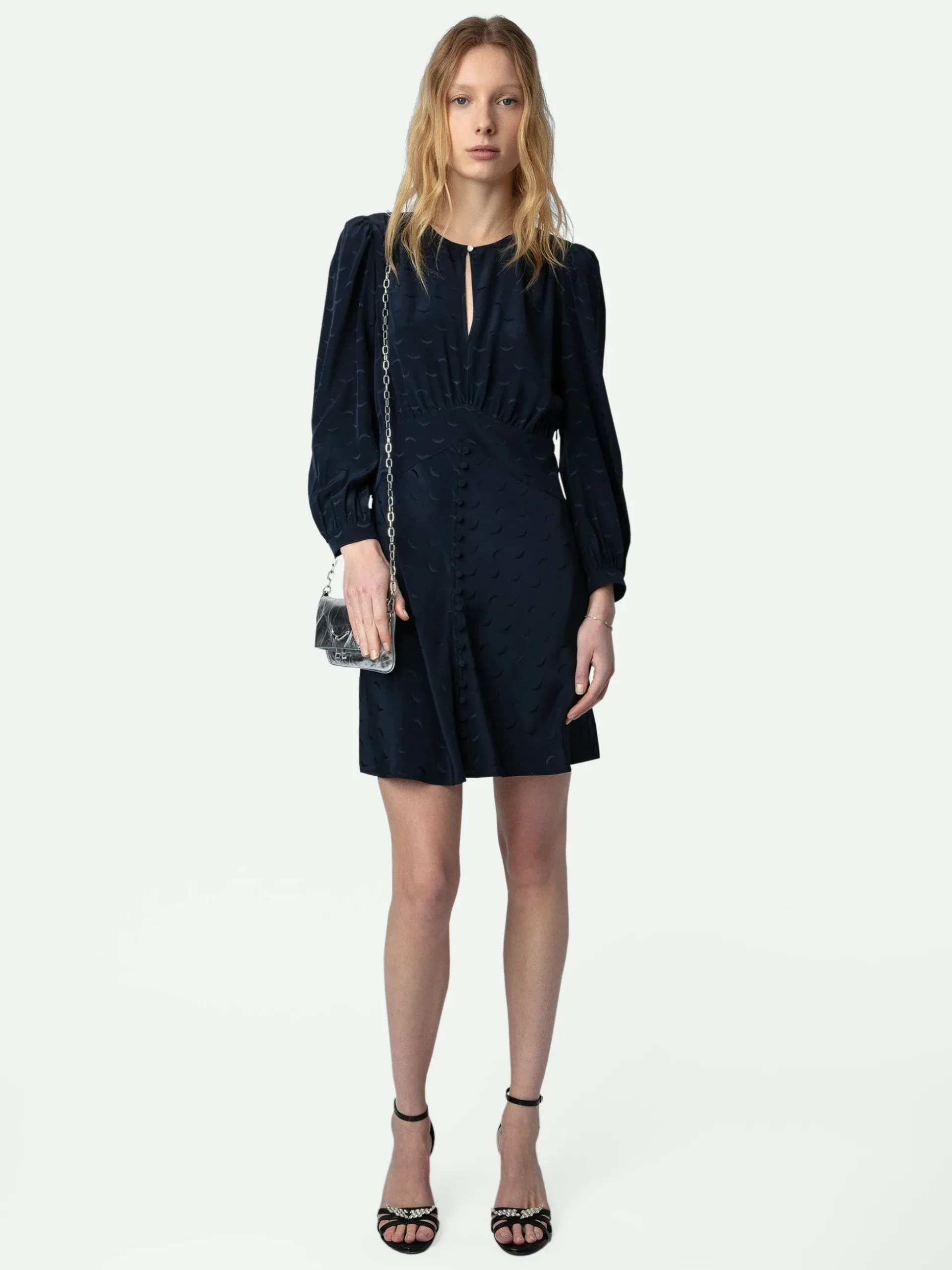 Rhodri Silk Jacquard Kjole