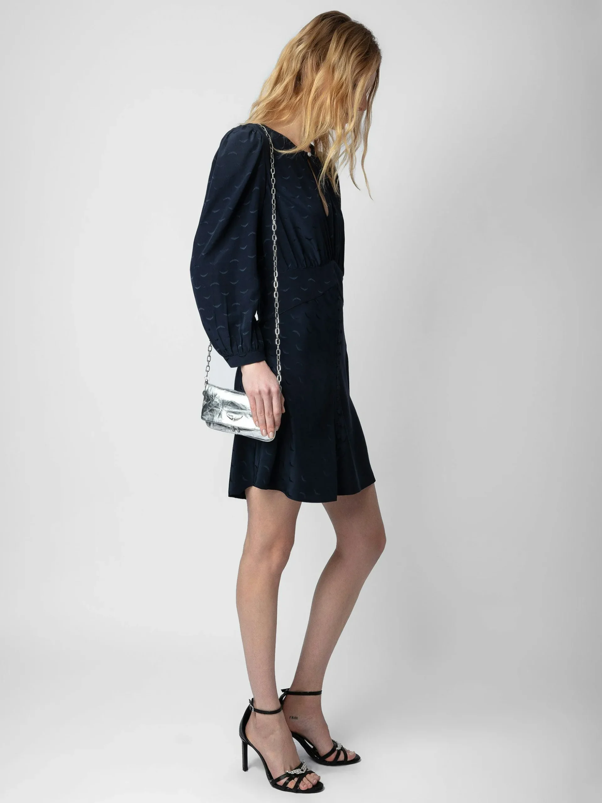 Rhodri Silk Jacquard Kjole