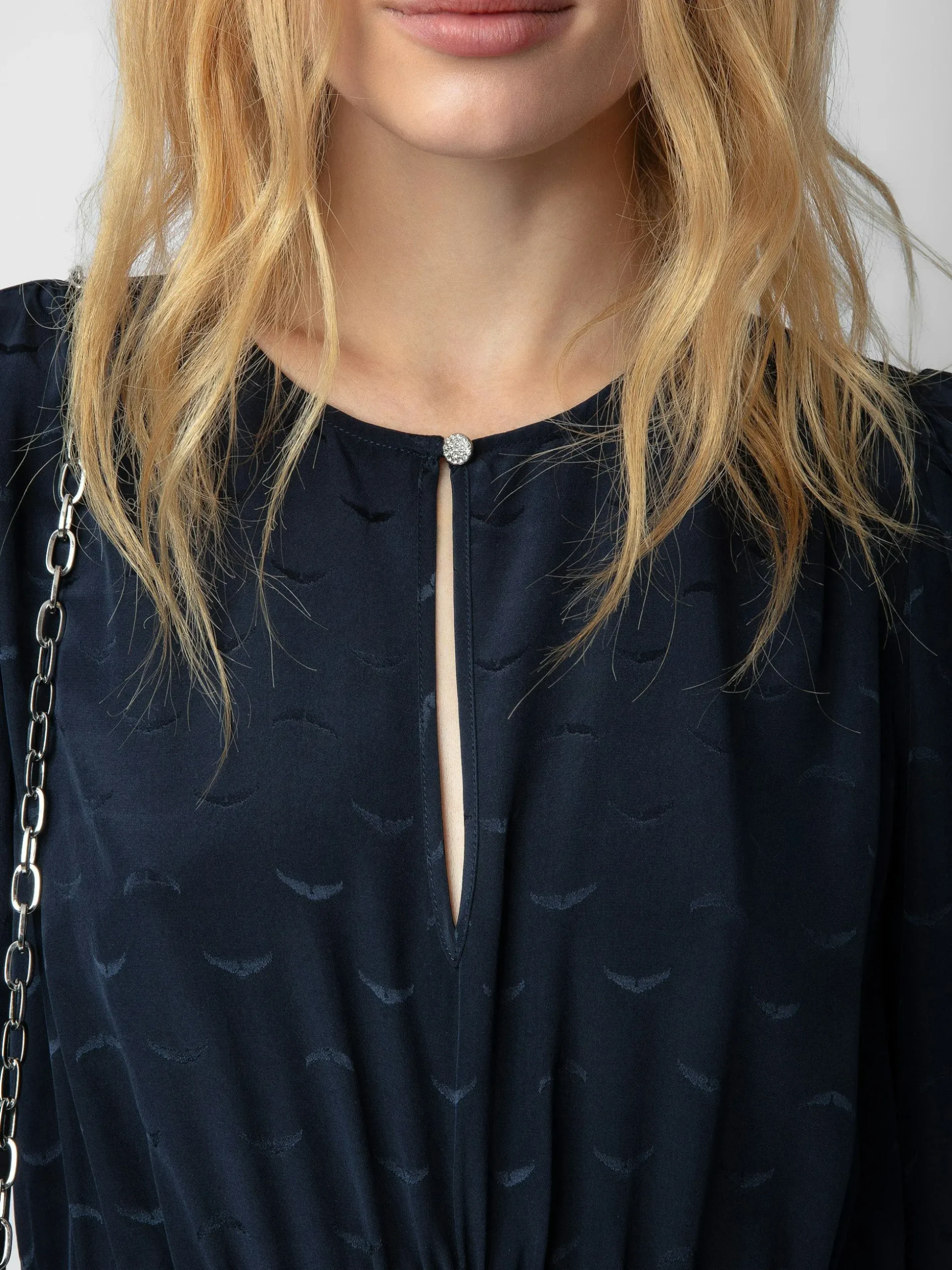 Rhodri Silk Jacquard Kjole