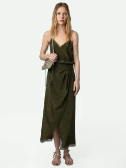 Rixi Silk Jacquard Kjole