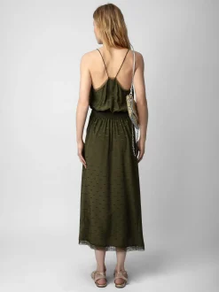 Rixi Silk Jacquard Kjole