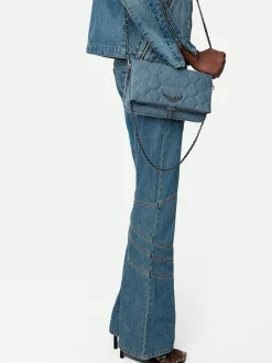 Rock Denim Glitter Quilted Veske