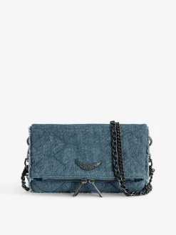 Rock Nano Denim Glitter Quilted Veske