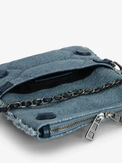 Rock Nano Denim Glitter Quilted Veske