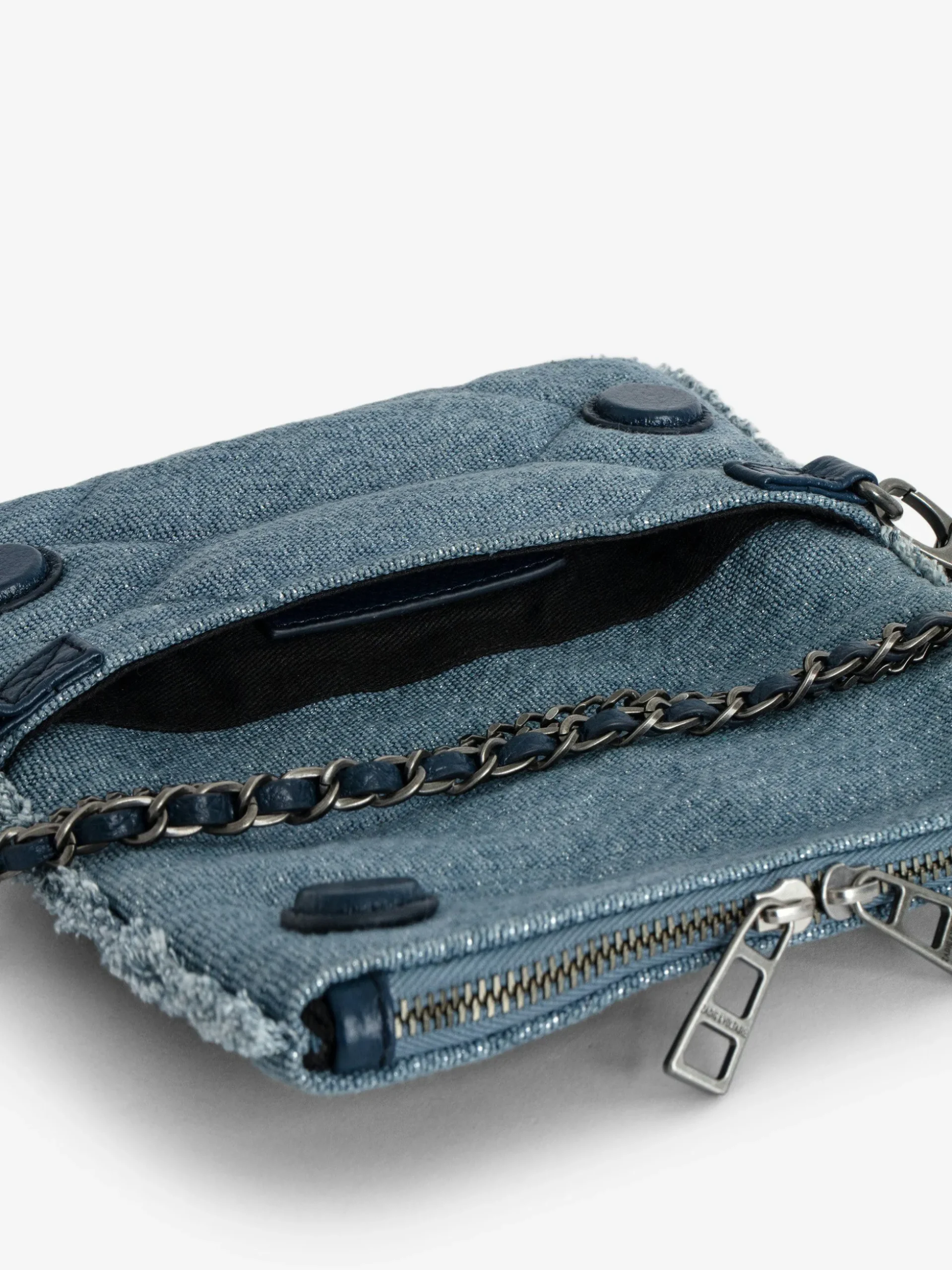Rock Nano Denim Glitter Quilted Veske