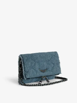 Rock Nano Denim Glitter Quilted Veske