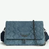 Rocky Denim Glitter Quilted Bag