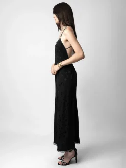 Rohal Silk Jacquard Kjole