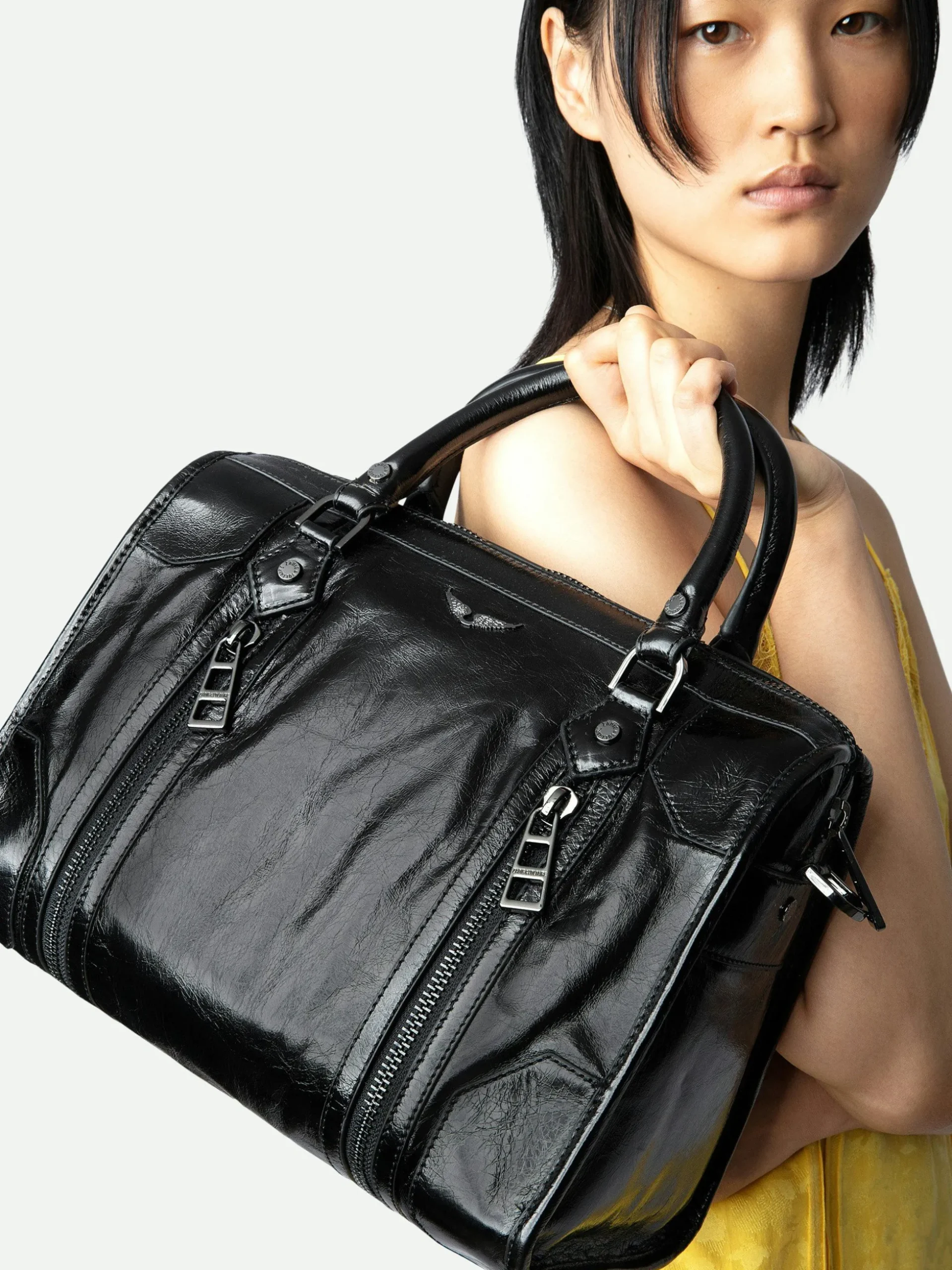 Sunny Medium #2 Vintage Patent Bag