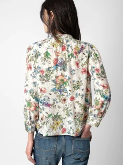 Tadeo Strass Silk Bluse