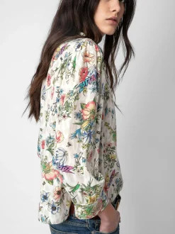 Tadeo Strass Silk Bluse