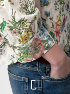 Tadeo Strass Silk Bluse