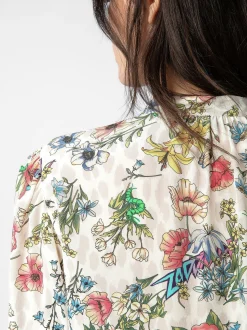 Tadeo Strass Silk Bluse