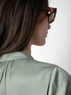 Tink Satin Bluse