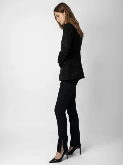 Vanilje Rhinestone Blazer