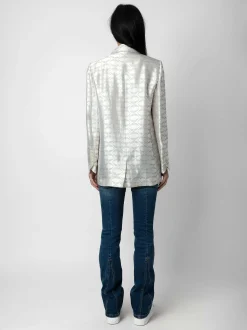 Vicka Wings Jacquard Blazer