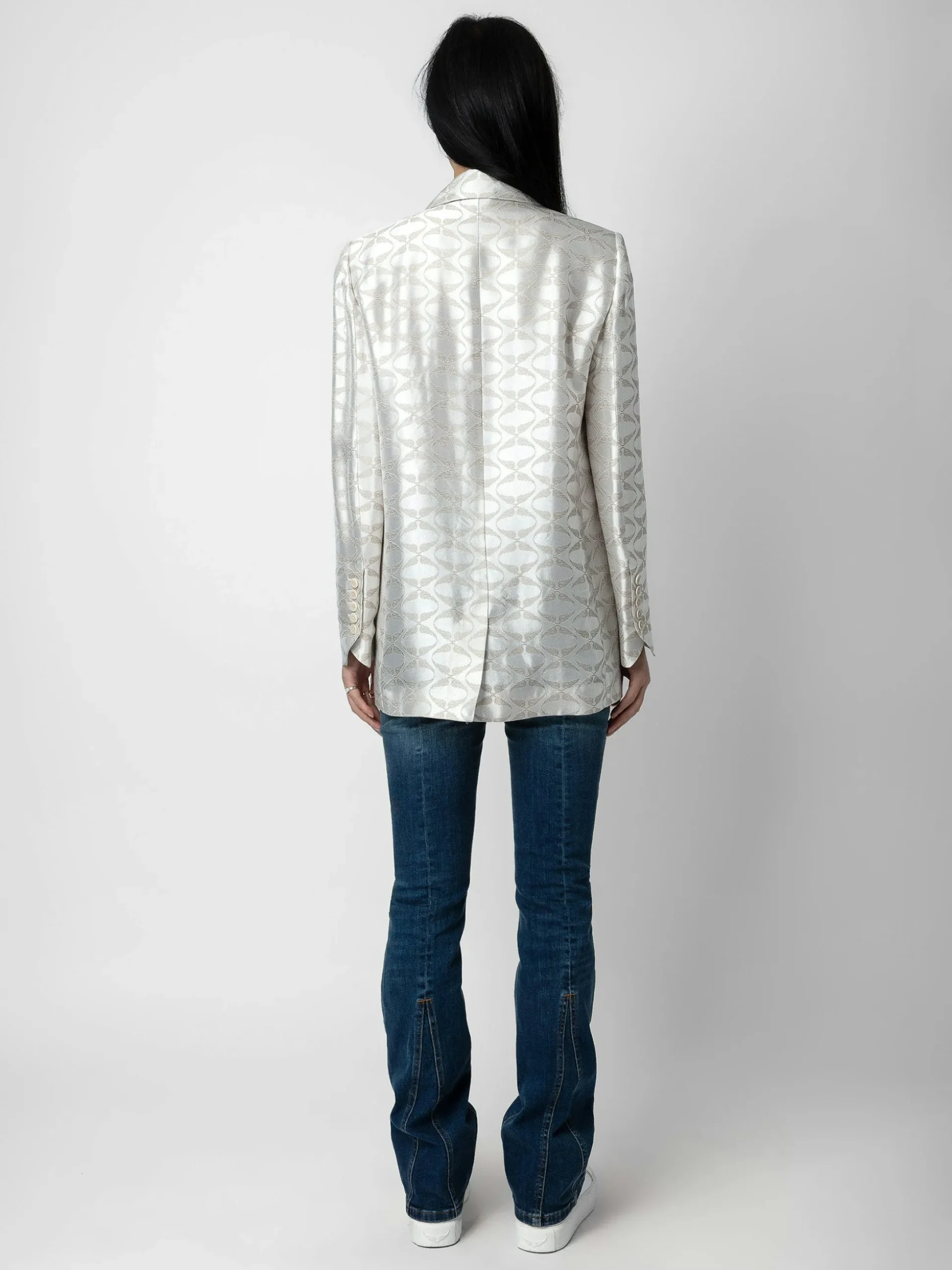 Vicka Wings Jacquard Blazer