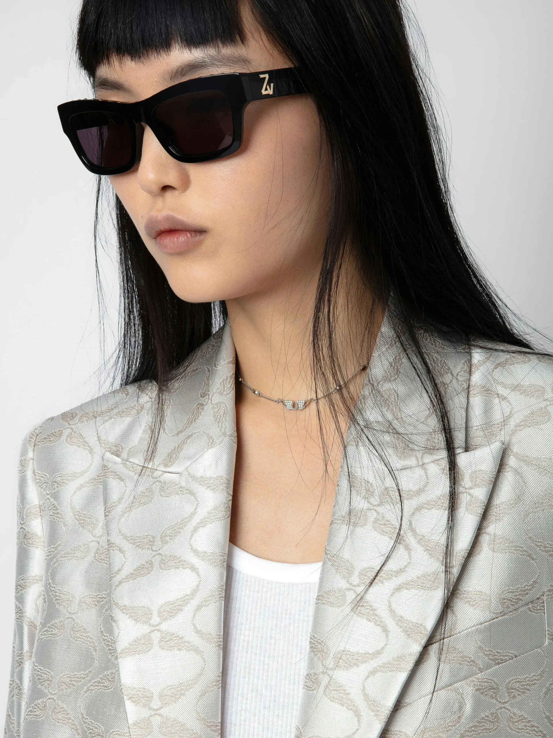 Vicka Wings Jacquard Blazer