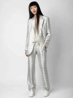 Vicka Wings Jacquard Blazer