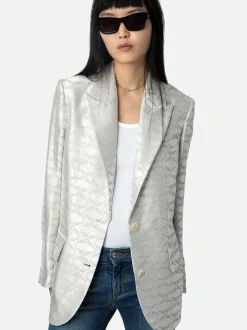 Vicka Wings Jacquard Blazer