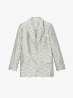 Vicka Wings Jacquard Blazer