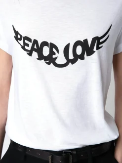 Woop Peace & Love Wings T-Skjorte