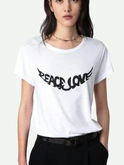 Woop Peace & Love Wings T-Skjorte